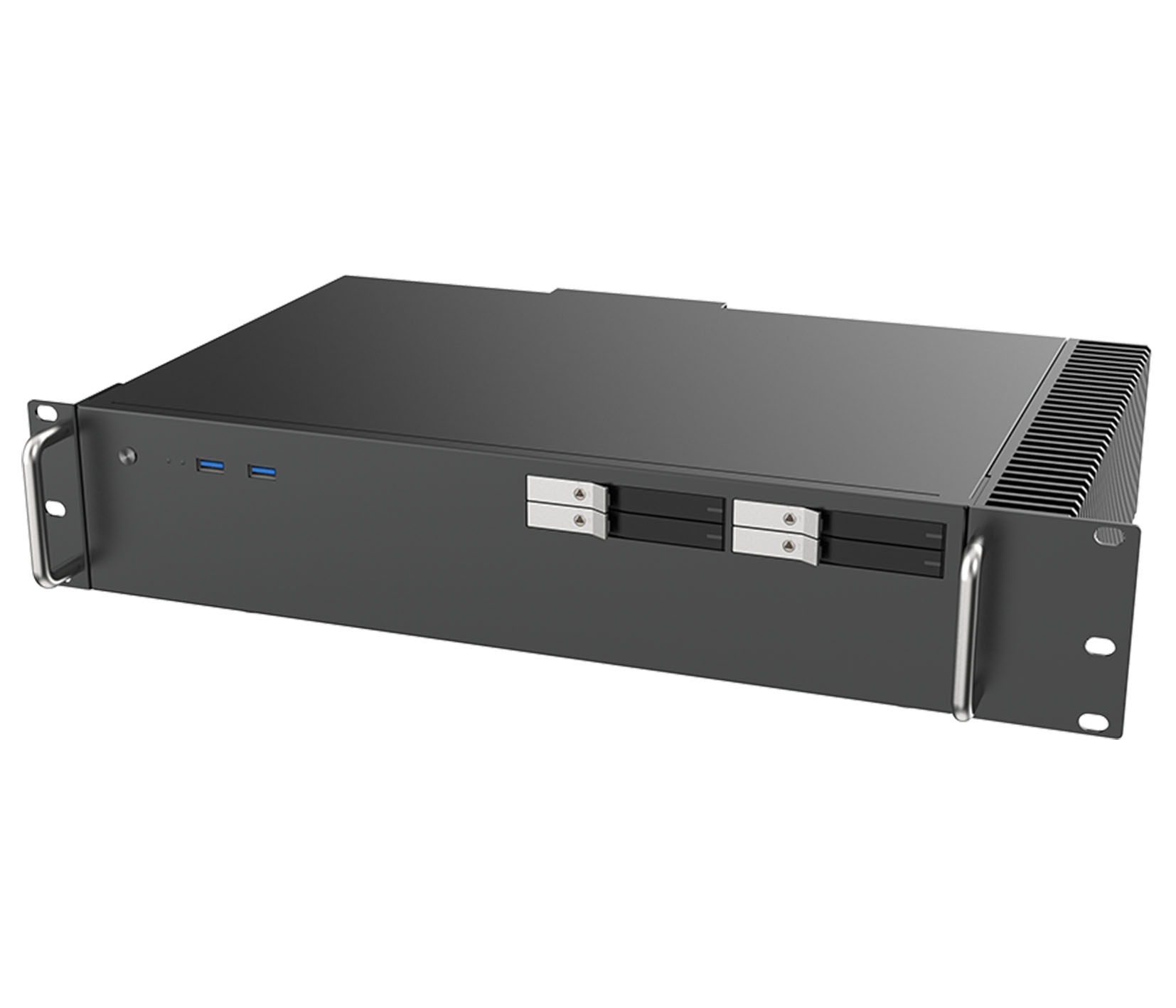 Akasa Kepler R - 2U Rackmount Encloure (for Intel Core Micro-ATX, Fanless) <b>[A-ATX12-M1B]</b>