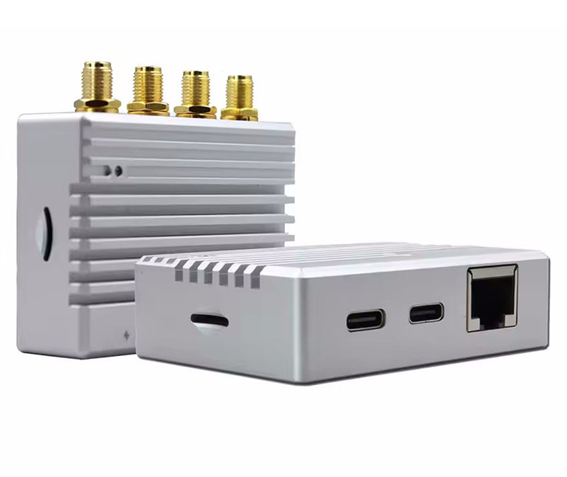 Quectel-2-LAN Adapter f. RM530 M.2 Module (USB-C, 1x 2,5 Gb LAN, 4x Antenna,  Metallcase) <br>